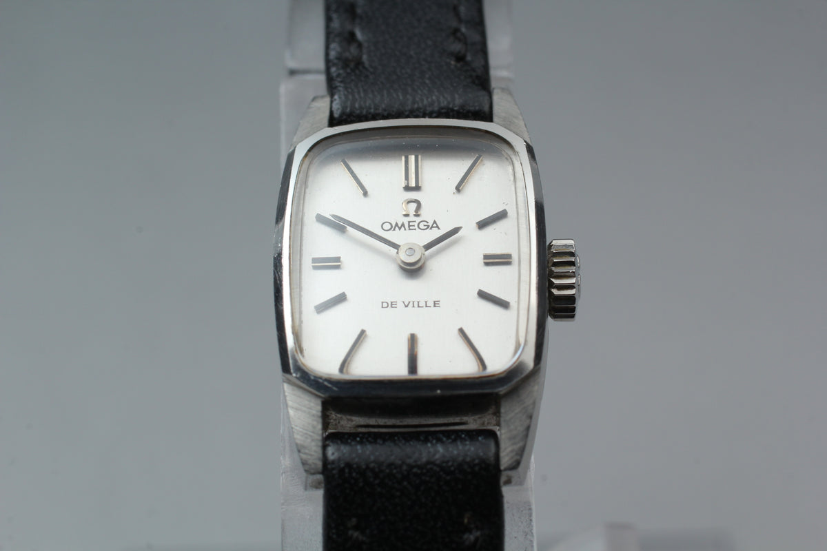 1971 Near MINT OMEGA De Ville 15mm 511.268 Manual Silver Dial Women's Vintage