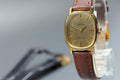 1975 Near MINT OMEGA De Ville 21mm 511.0509 Manual Gold Plated Gold Dial Women's