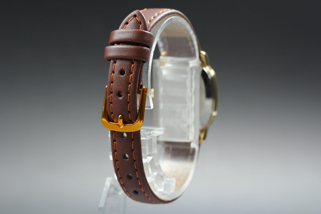1975 Near MINT OMEGA De Ville 21mm 511.0509 Manual Gold Plated Gold Dial Women's