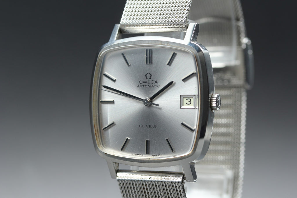 1977 Near MINT OMEGA De ville 32mm 162.0060 Automatic Silver Dial Men's Vintage
