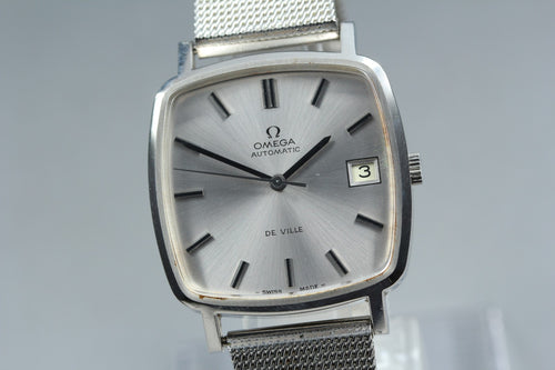 1977 Near MINT OMEGA De ville 32mm 162.0060 Automatic Silver Dial Men's Vintage