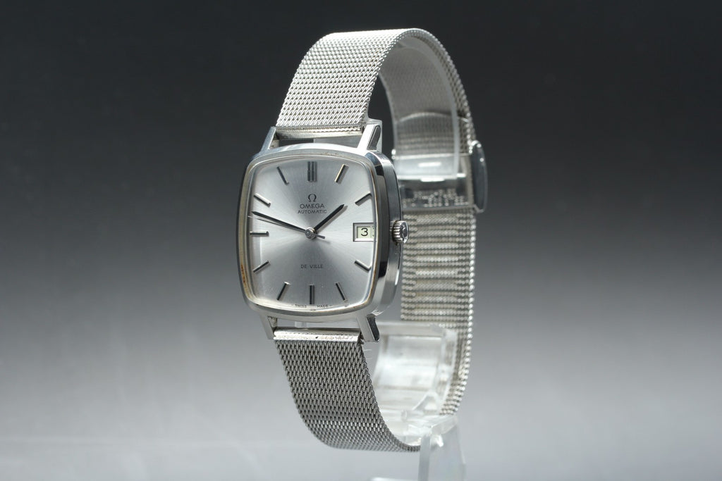 1977 Near MINT OMEGA De ville 32mm 162.0060 Automatic Silver Dial Men's Vintage