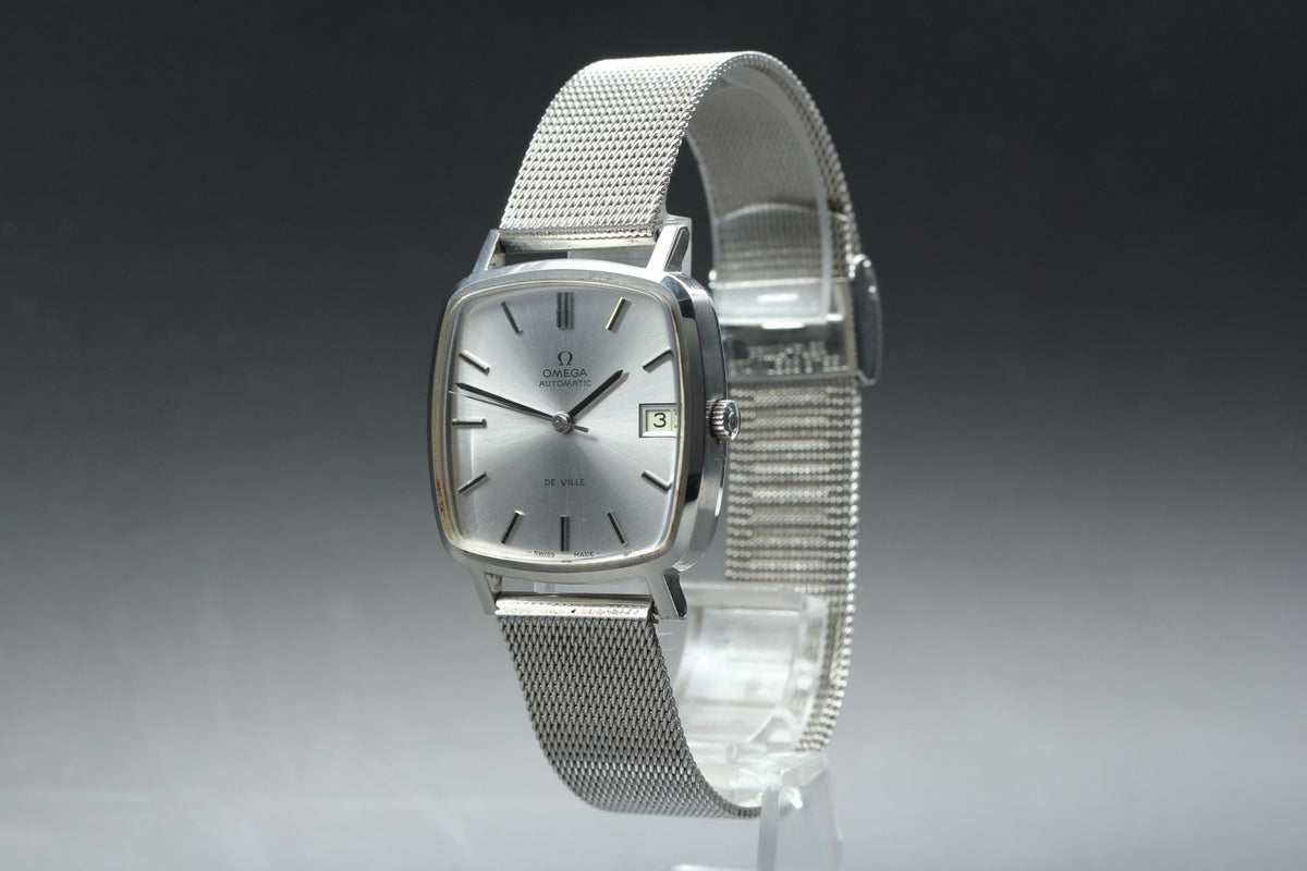 1977 Near MINT OMEGA De ville 32mm 162.0060 Automatic Silver Dial Men's Vintage