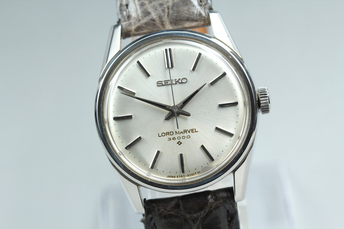 1977 Near MINT SEIKO Lord Marvel 36000 34mm 5740-8000 Manual Silver Dial Men's