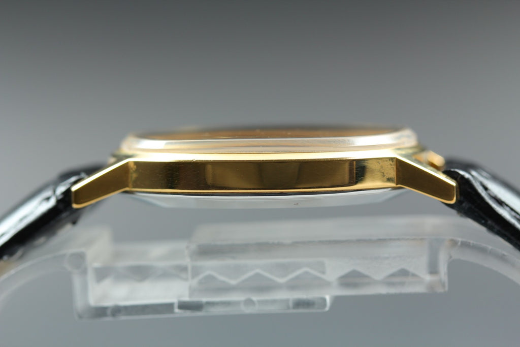 1979 Near MINT OMEGA De Ville 30mm 111.0148 Manual Gold Dial Men's Watch Vintage