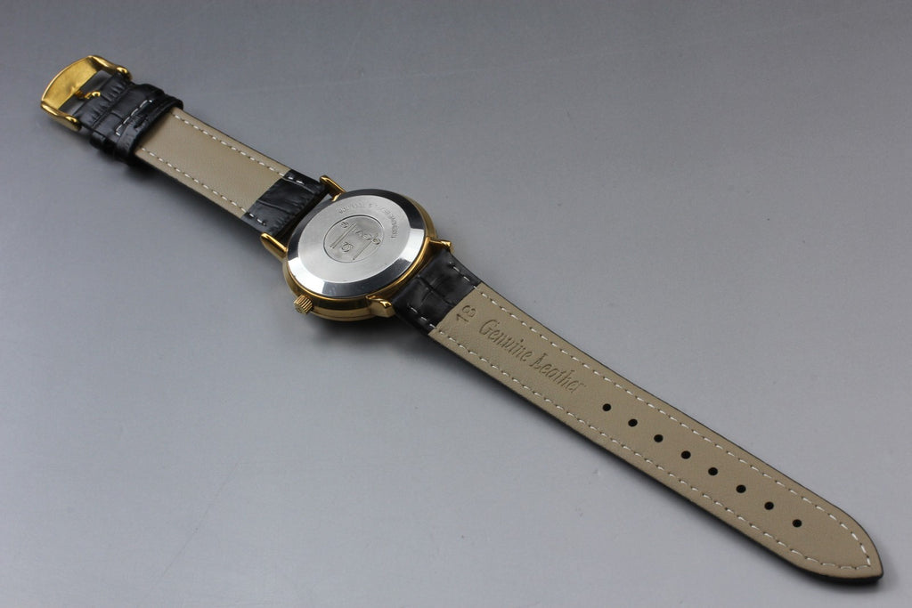 Near MINT OMEGA De Ville 35mm TOOL.106 Automatic Gold Dial Men's Watch Vintage
