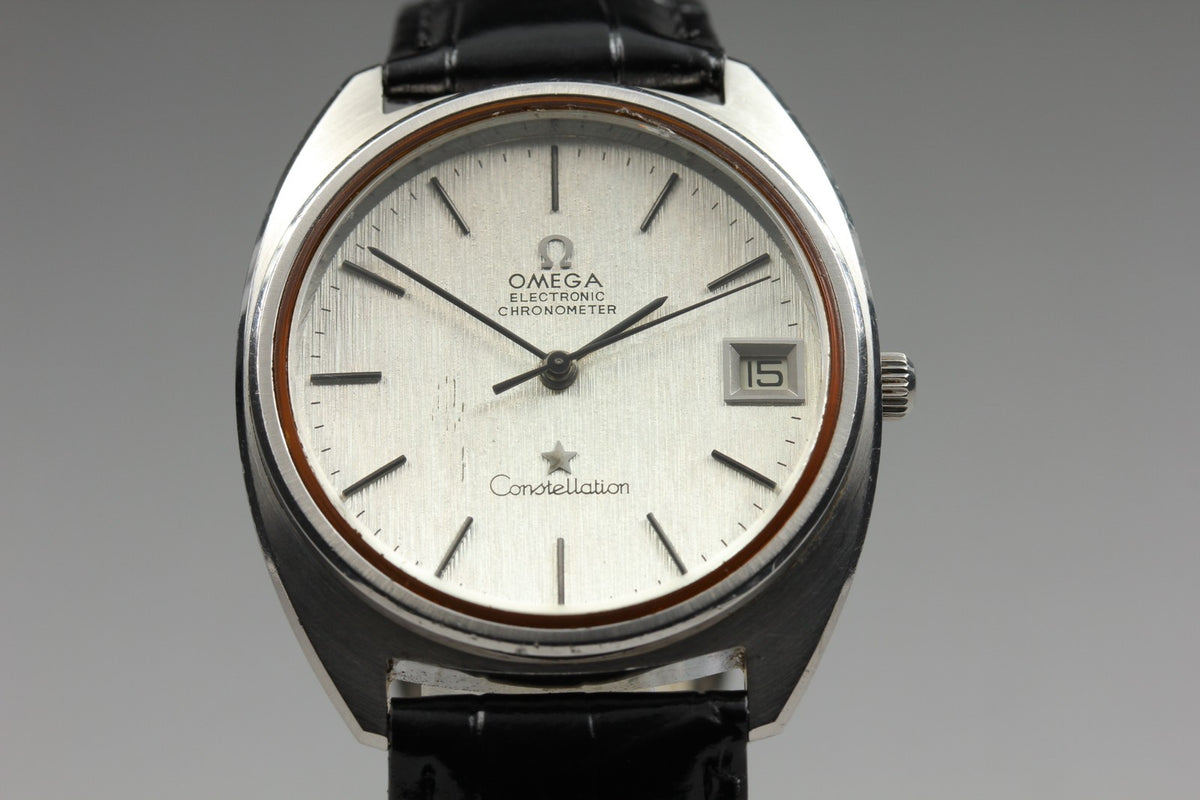 1972 Near MINT OMEGA Constellation f300Hz 36mm 198.741 Quartz Silver Dial Men's
