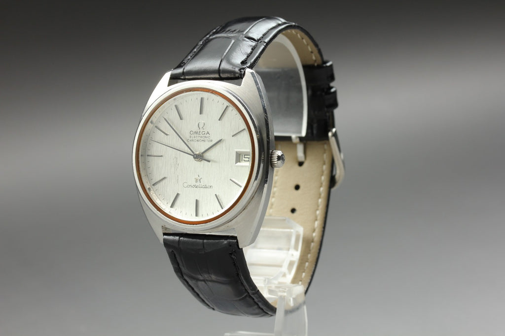 1972 Near MINT OMEGA Constellation f300Hz 36mm 198.741 Quartz Silver Dial Men's