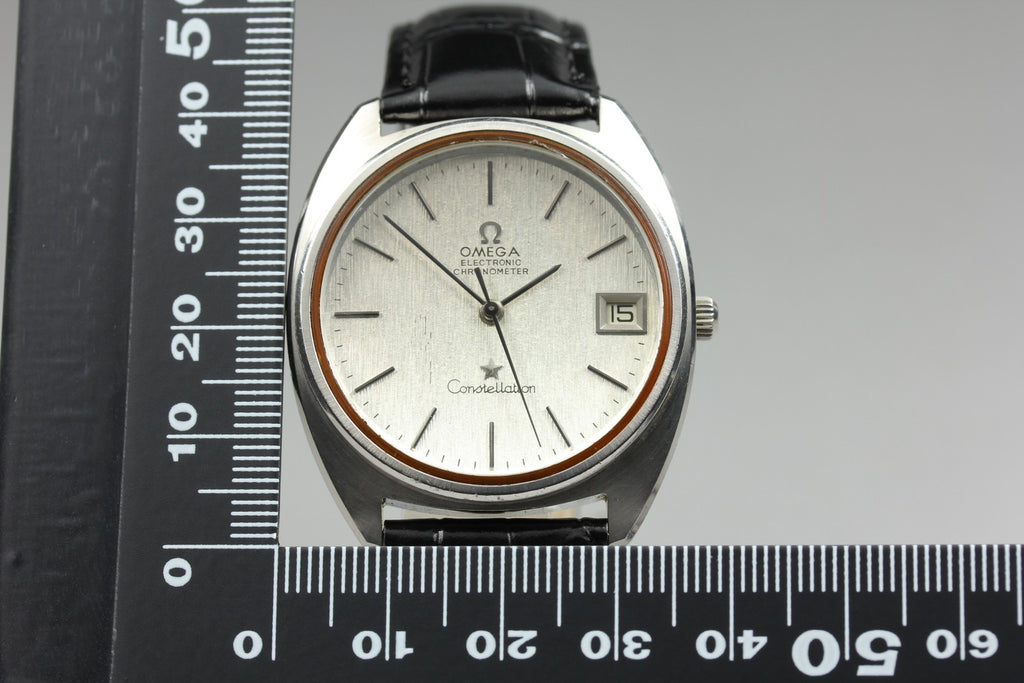 1972 Near MINT OMEGA Constellation f300Hz 36mm 198.741 Quartz Silver Dial Men's