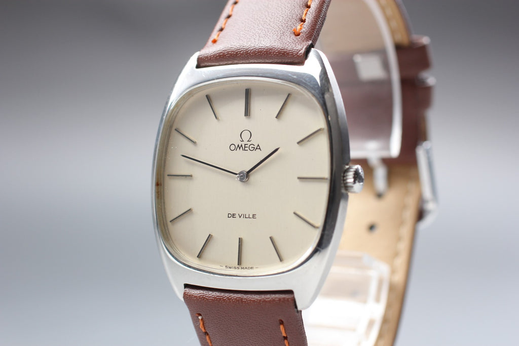 1978 Near MINT OMEGA De Ville 31mm 111.0139 Manual Silver Dial Men's Vintage