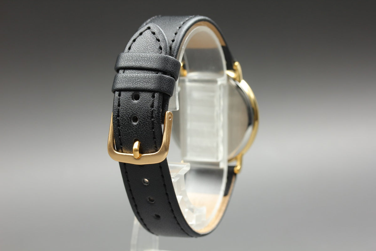 1989 Near MINT OMEGA De Ville 32mm 196.0312.1 Quartz White Roman Dial Men's