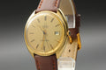 1977 Near MINT OMEGA Seamaster 35mm 196.0078 Quartz Gold Dial Men's Vintage