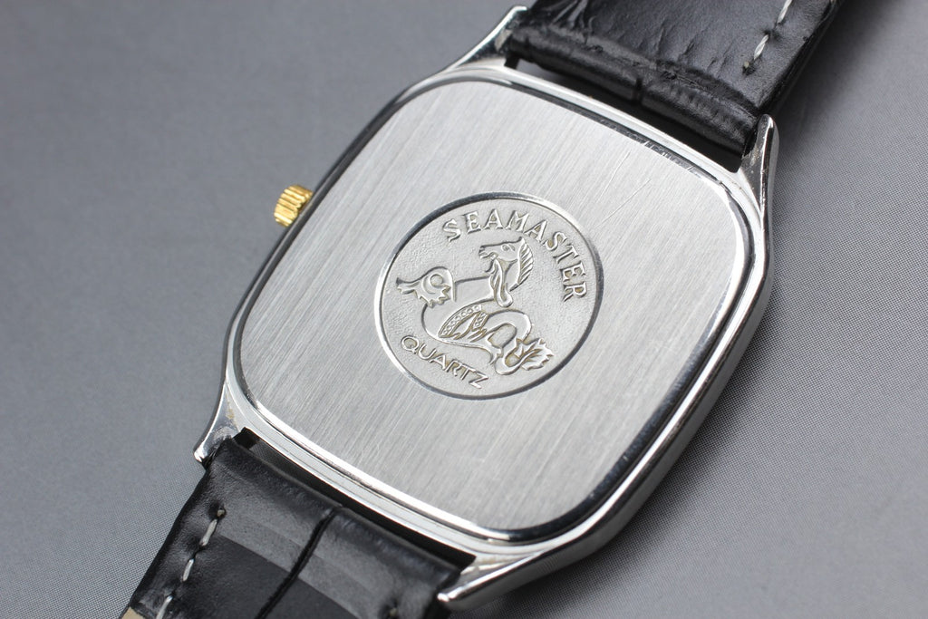 1984 Near MINT OMEGA Seamaster 31mm 396.1011 Quartz Gold Roman Dial Men Vintage