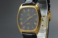 Serviced 1980 Near MINT OMEGA De Ville 33mm 192.0046 Quartz Black Roman Dial Men