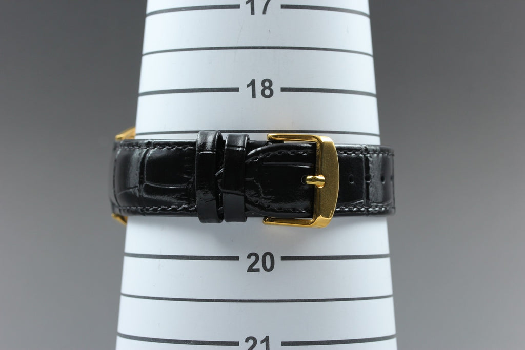 Serviced 1980 Near MINT OMEGA De Ville 33mm 192.0046 Quartz Black Roman Dial Men