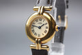 Near MINT Cartier Must de Colisee SM 24mm 590002 Vermeil Quartz Roman Dial Women