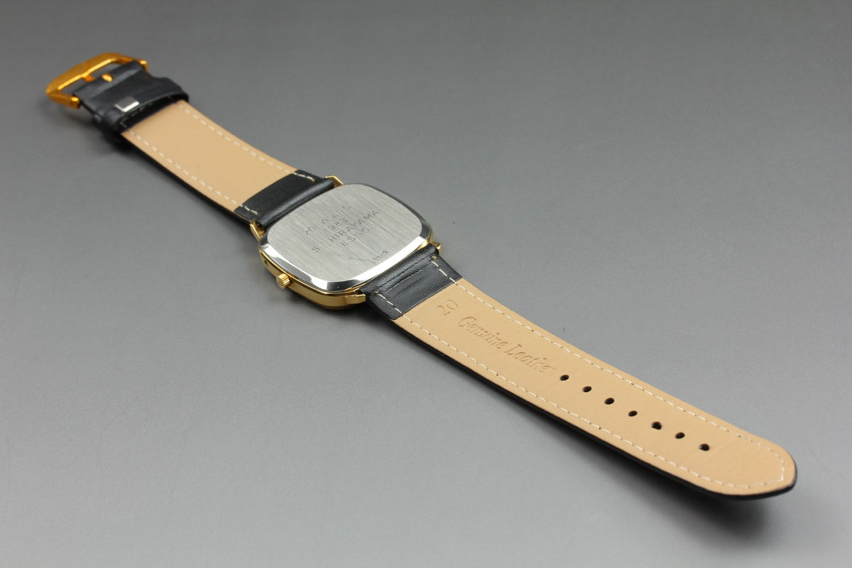 1980 MINT OMEGA De Ville 33mm 192.0049 Quartz Gold Dial Men's Watch Vintage