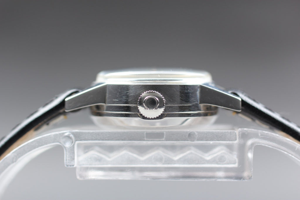 1969 Near MINT OMEGA Geneve 20mm 562.016 Automatic Stainless Silver Dial Women's