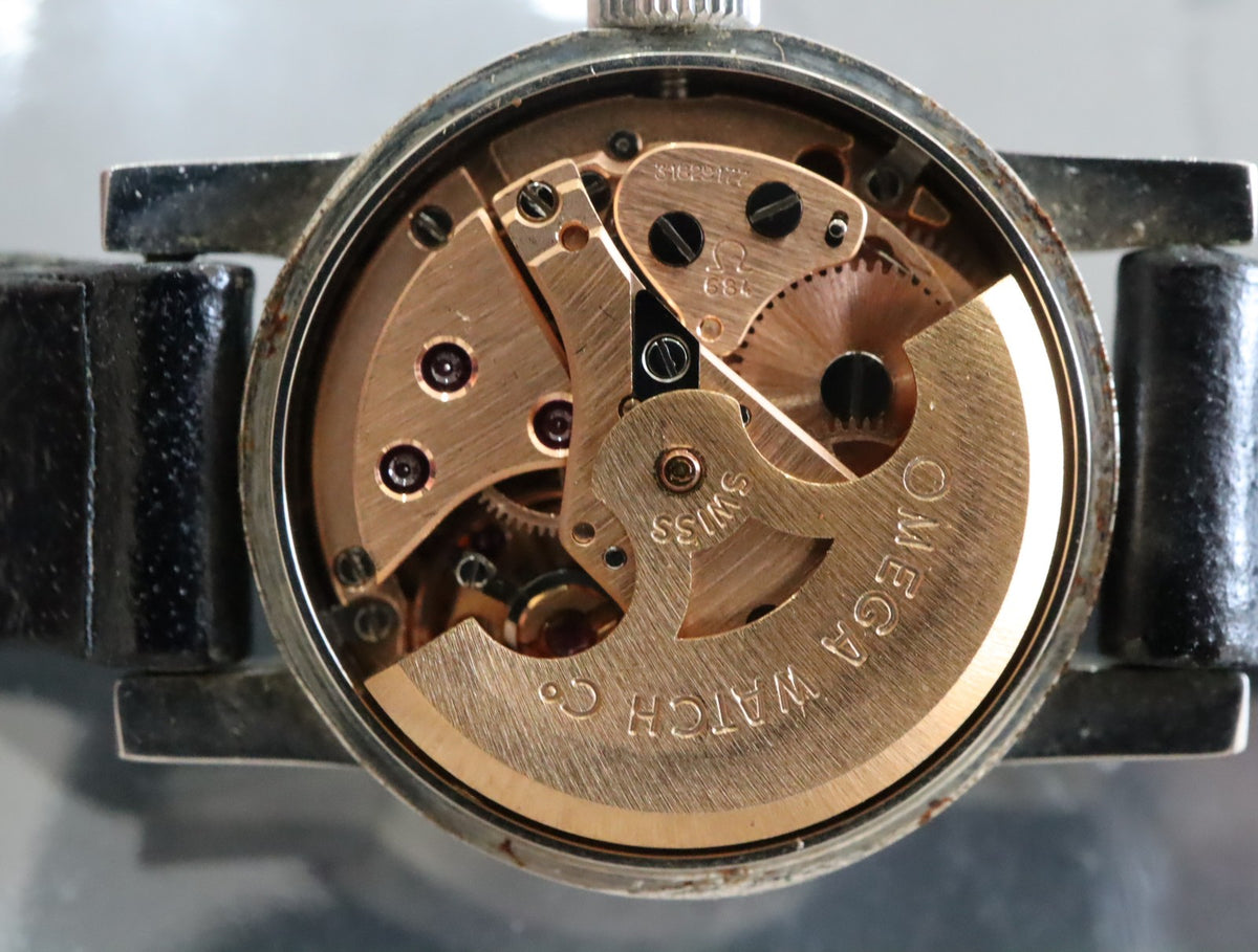 1969 Near MINT OMEGA Geneve 20mm 562.016 Automatic Stainless Silver Dial Women's