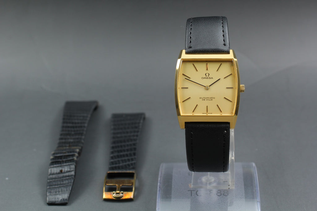 1973 OMEGA De Ville 29mm 151.780 Automatic Gold Dial Men's Watch Vintage Exc+5