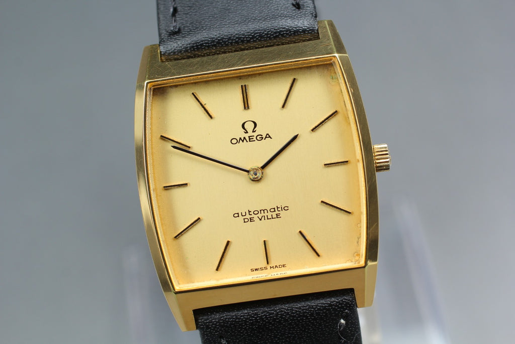 1973 OMEGA De Ville 29mm 151.780 Automatic Gold Dial Men's Watch Vintage Exc+5