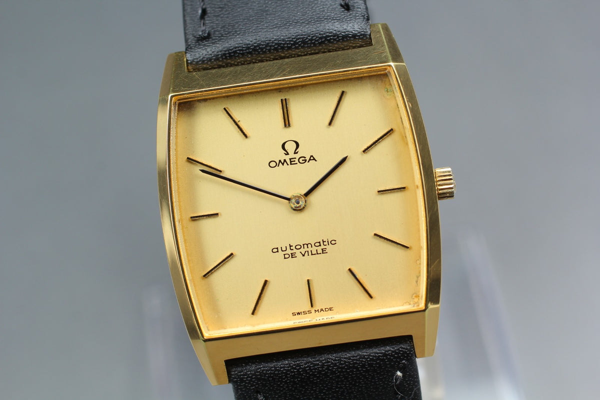 1973 OMEGA De Ville 29mm 151.780 Automatic Gold Dial Men's Watch Vintage Exc+5