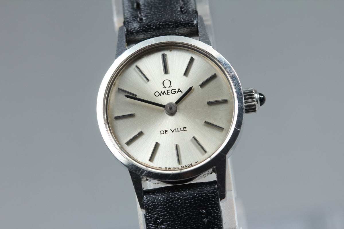 1975 Near MINT OMEGA De Ville 20mm 511.0371 Manual Silver Dial Women's Vintage