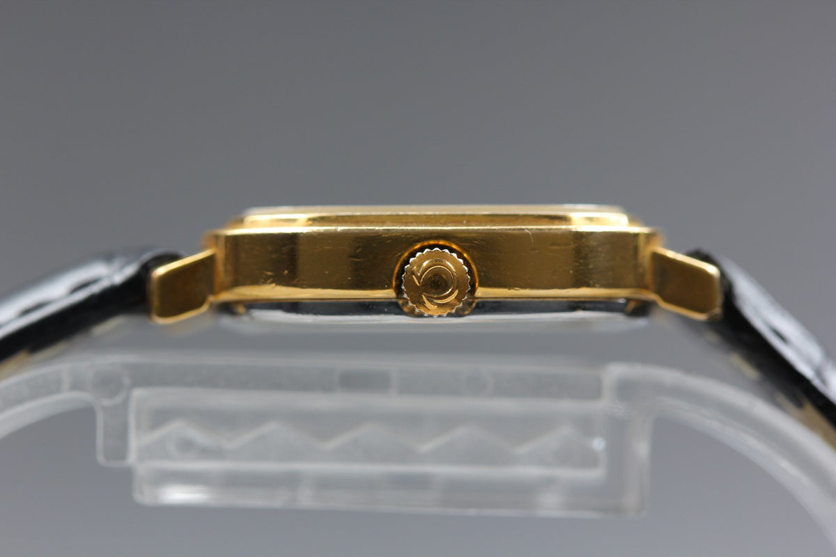 1974 OMEGA De Ville 24mm 511.0471 Manual Gold Dial Women's Watch Vintage Exc+5