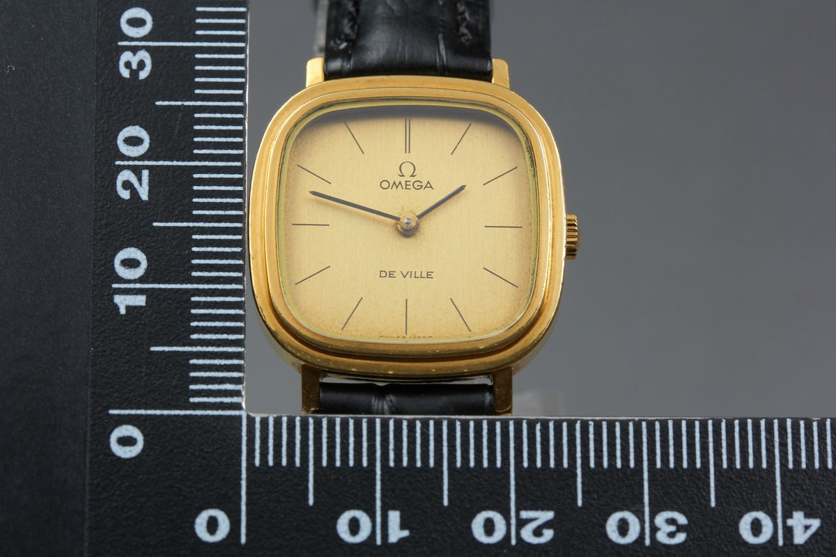 1974 OMEGA De Ville 24mm 511.0471 Manual Gold Dial Women's Watch Vintage Exc+5