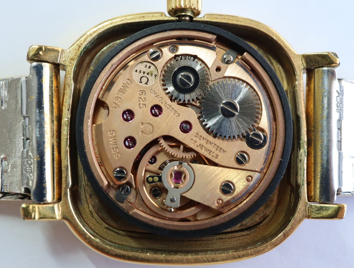 1974 OMEGA De Ville 24mm 511.0471 Manual Gold Dial Women's Watch Vintage Exc+5