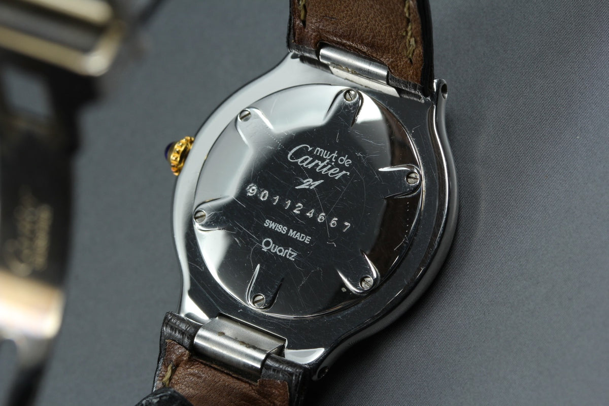 Cartier Must de 21 Vantian LM 31mm Quartz White Dial Unisex Watch Vintage Exc+5