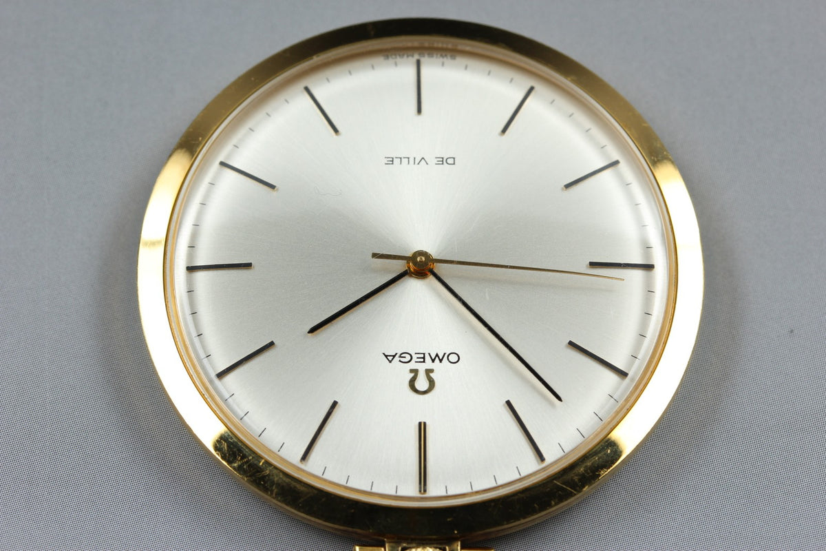 1969 Near MINT OMEGA De Ville Pocket Watch 44mm 131.1714 Manual Silver Dial Men