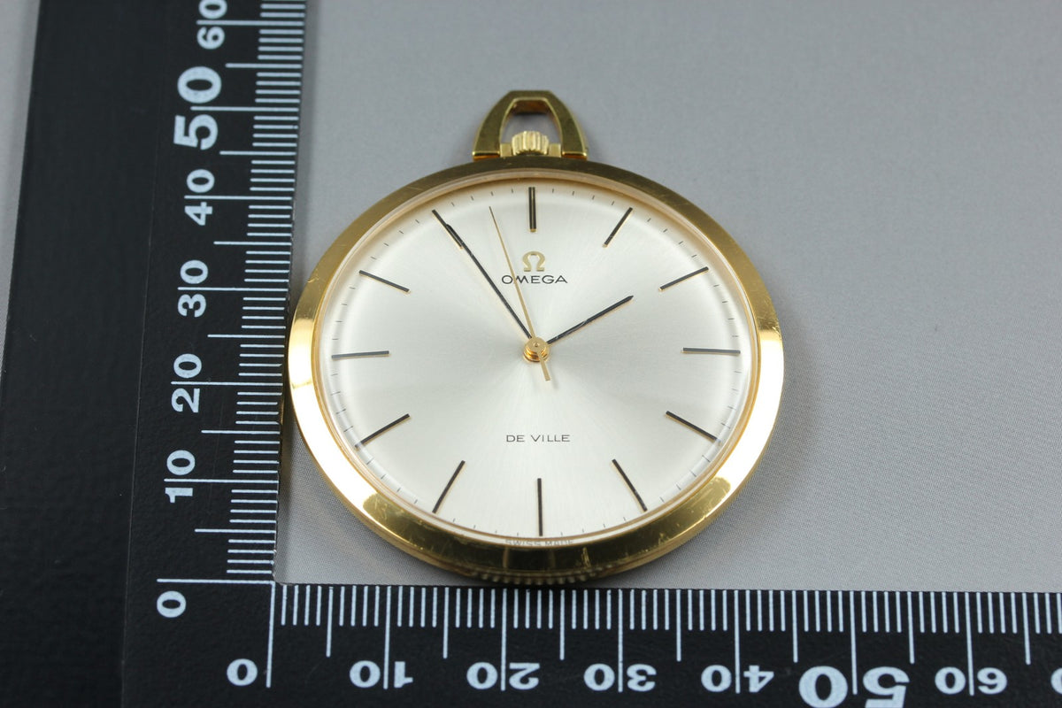 1969 Near MINT OMEGA De Ville Pocket Watch 44mm 131.1714 Manual Silver Dial Men