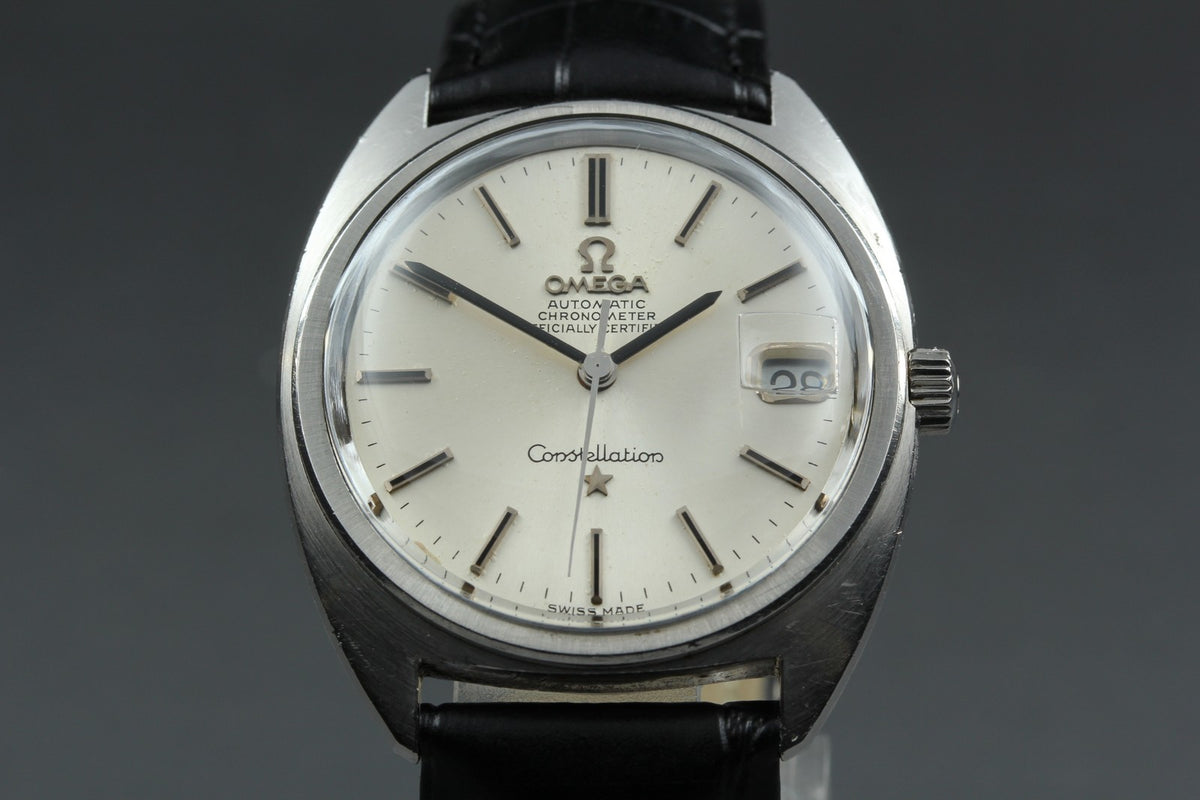 Serviced 1968 Near MINT OMEGA Constellation 34mm 168.017 Automatic Silver Men's