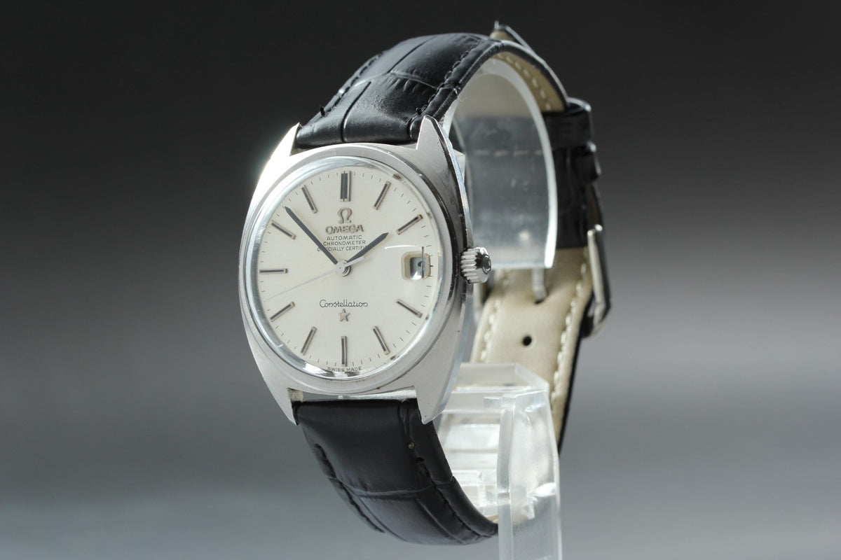 Serviced 1968 Near MINT OMEGA Constellation 34mm 168.017 Automatic Silver Men's