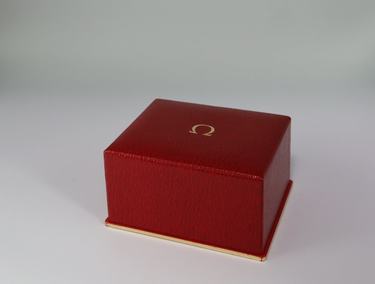 Near MINT OMEGA Vintage Red Watch Box Genuine Case Only From JAPAN #3112