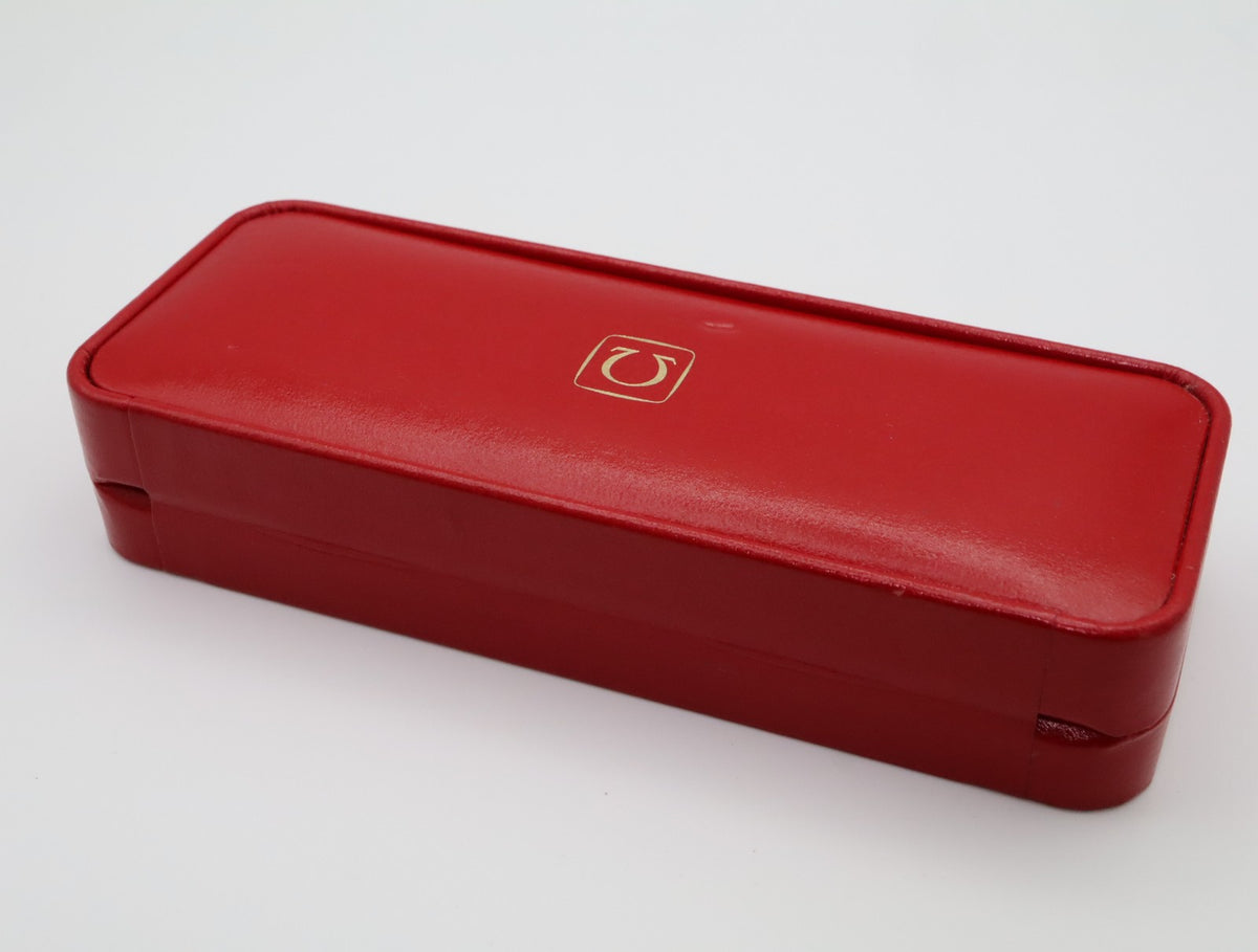 Near MINT OMEGA Vintage Red Watch Box Genuine Case Only From JAPAN #3113