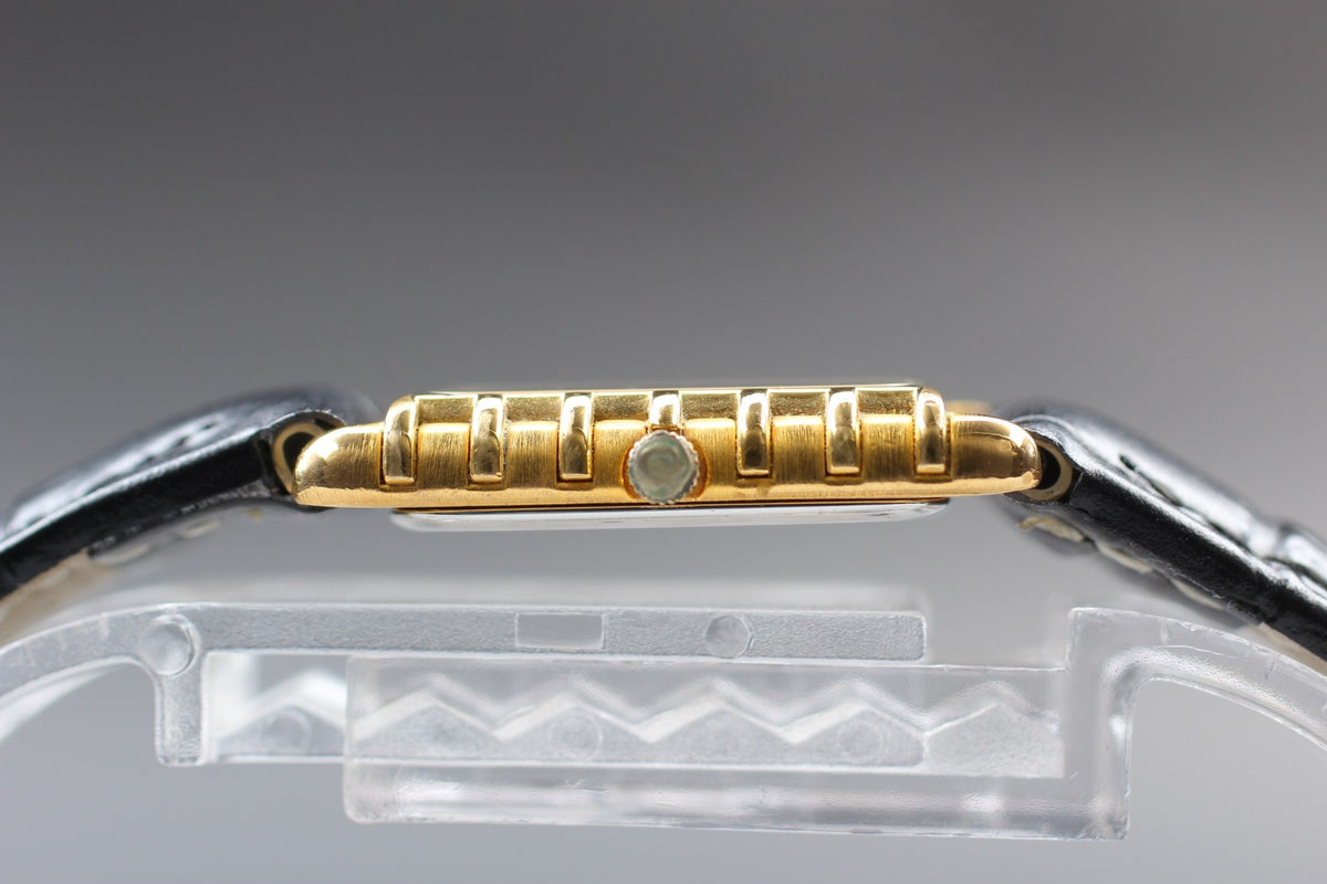 Serviced 1984 OMEGA De Ville 18mm 591.0309 Quartz Gold Women's Vintage Exc+5