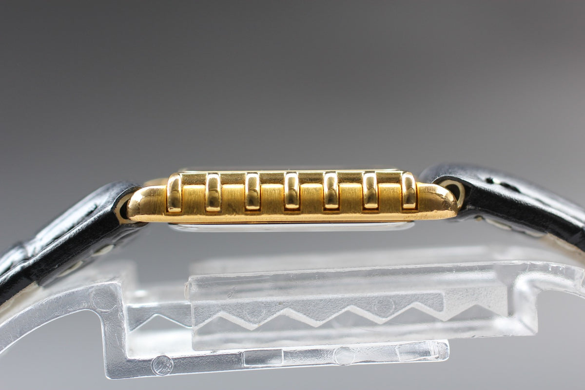Serviced 1984 OMEGA De Ville 18mm 591.0309 Quartz Gold Women's Vintage Exc+5