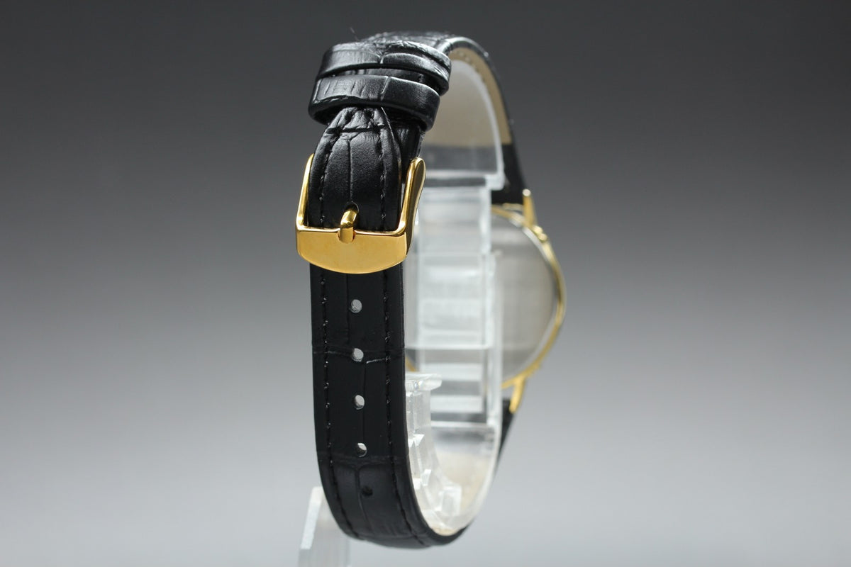 Serviced 1985 OMEGA De Ville 29mm 191.0229 Quartz Gold Dial Men's Vintage Exc+5
