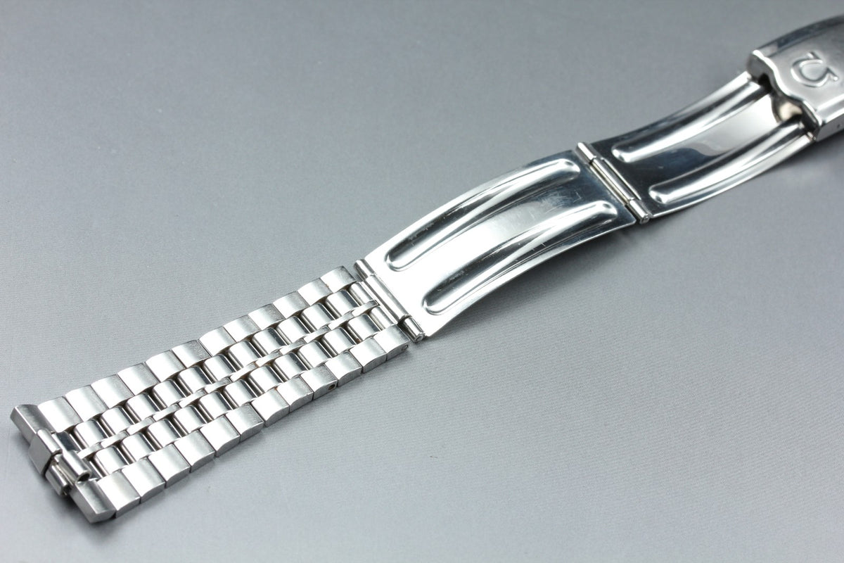 Near MINT OMEGA Bracelet 20mm FF741/2045 Stainless steel Silver Men's Vintage