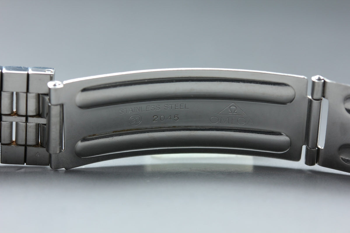 Near MINT OMEGA Bracelet 20mm FF741/2045 Stainless steel Silver Men's Vintage