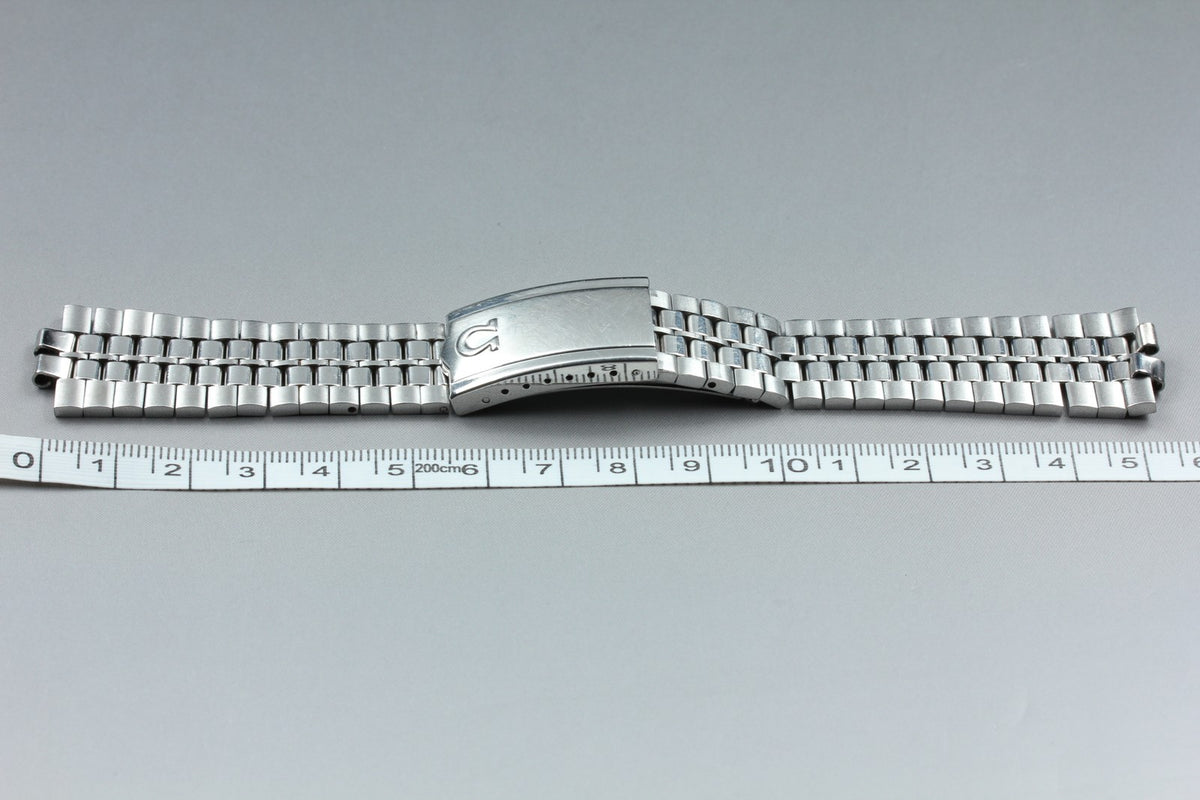 Near MINT OMEGA Bracelet 20mm FF741/2045 Stainless steel Silver Men's Vintage