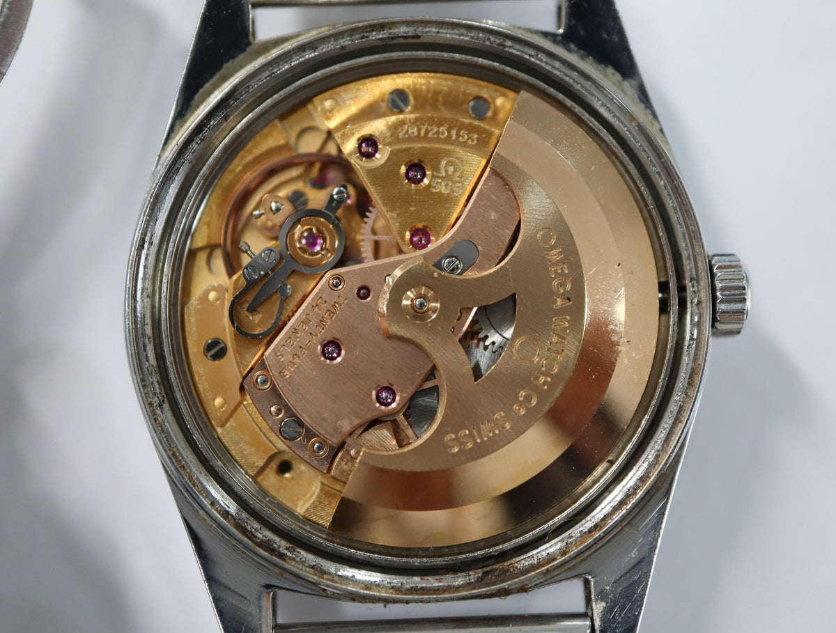 1969 Near MINT OMEGA Geneve 34mm 166.041 Automatic Silver Dial Men's Vintage