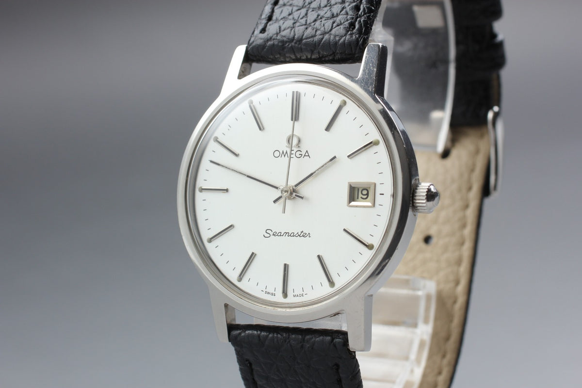 1978 Near MINT OMEGA Seamaster 35mm 136.0099 Manual Silver Dial Men's Vintage
