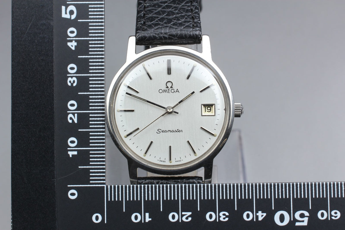 1978 Near MINT OMEGA Seamaster 35mm 136.0099 Manual Silver Dial Men's Vintage