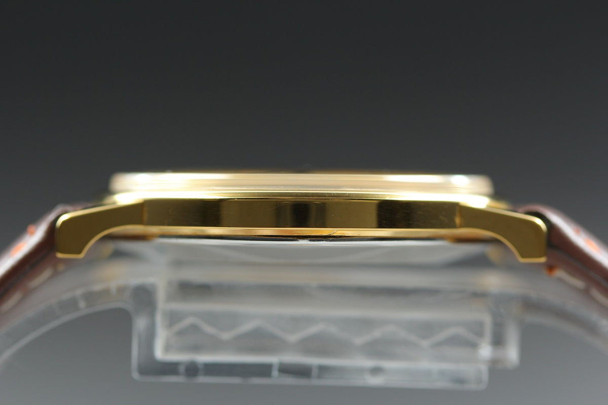 1978 MINT OMEGA De Ville 32mm 111.0140 Manual Gold Roman Dial Men's Vintage