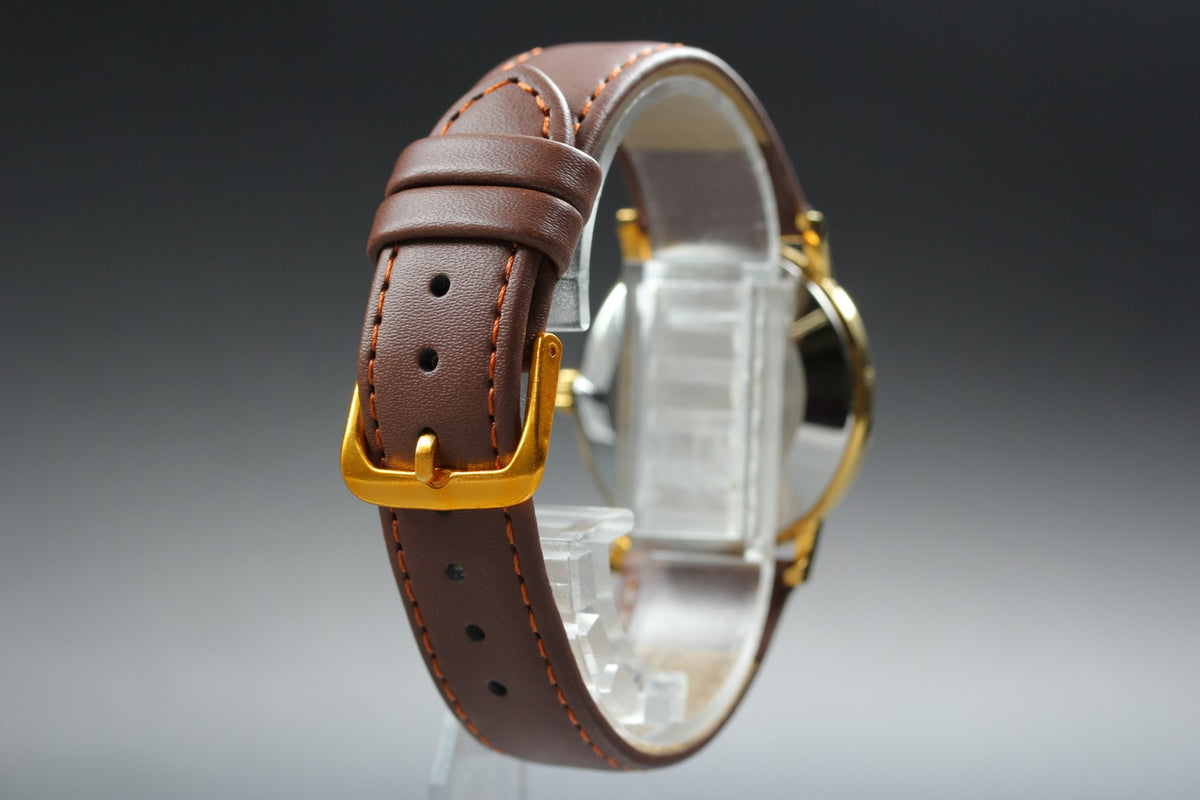 1978 MINT OMEGA De Ville 32mm 111.0140 Manual Gold Roman Dial Men's Vintage