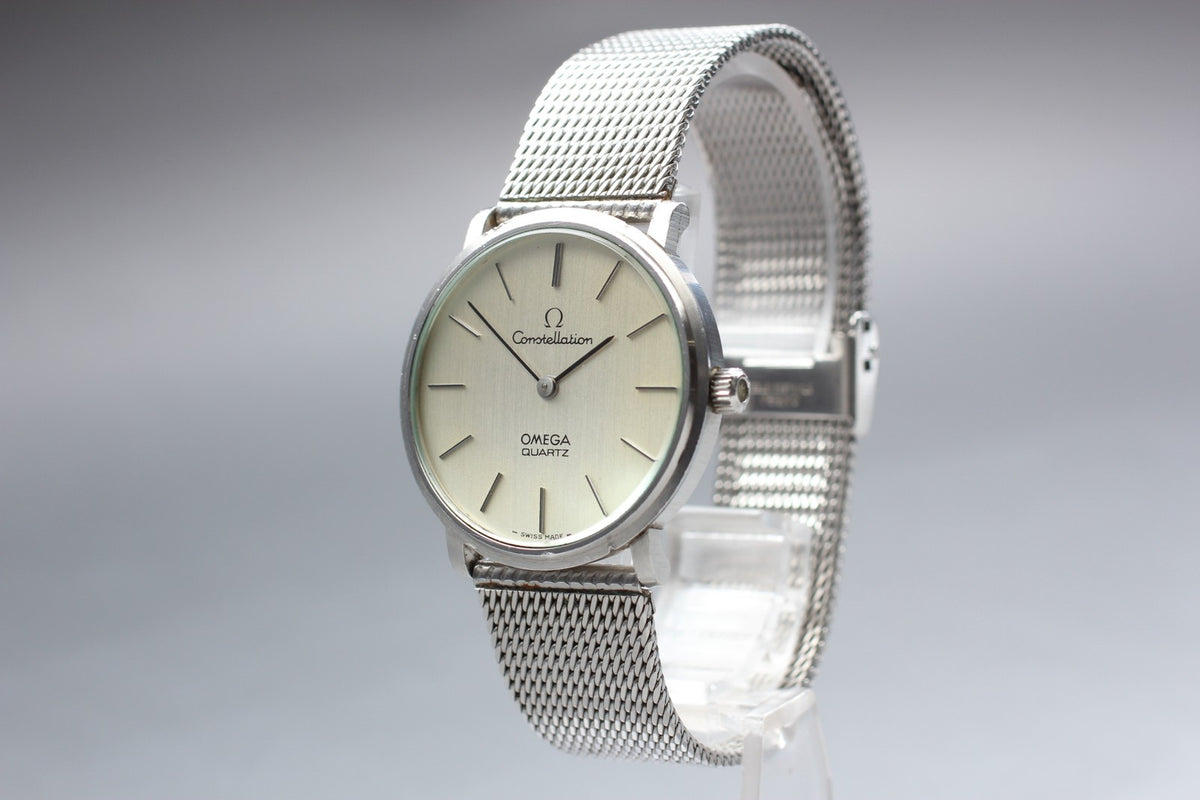 1975 Near MINT OMEGA Constellation 33mm 191.0032 Quartz Silver Dial Men Vintage