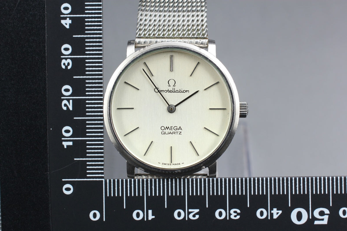 1975 Near MINT OMEGA Constellation 33mm 191.0032 Quartz Silver Dial Men Vintage
